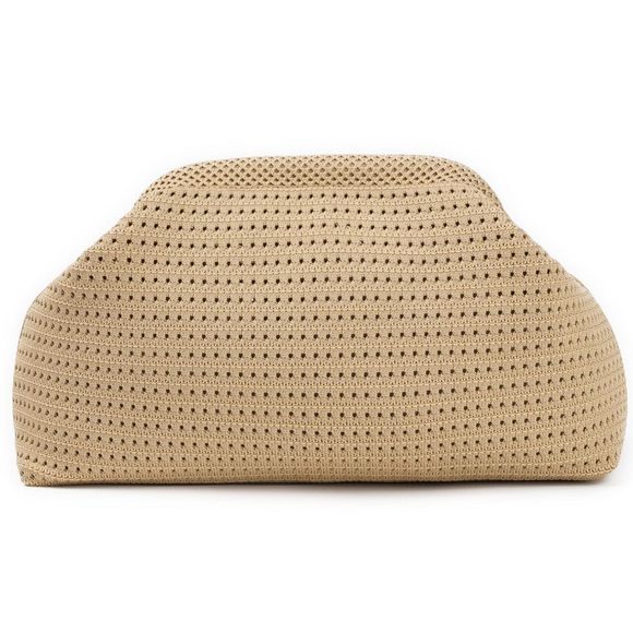 Crochet Clutch Summer Beach Purse 2025 Evening Handbag Woven Chain :> - Picture 1 of 7